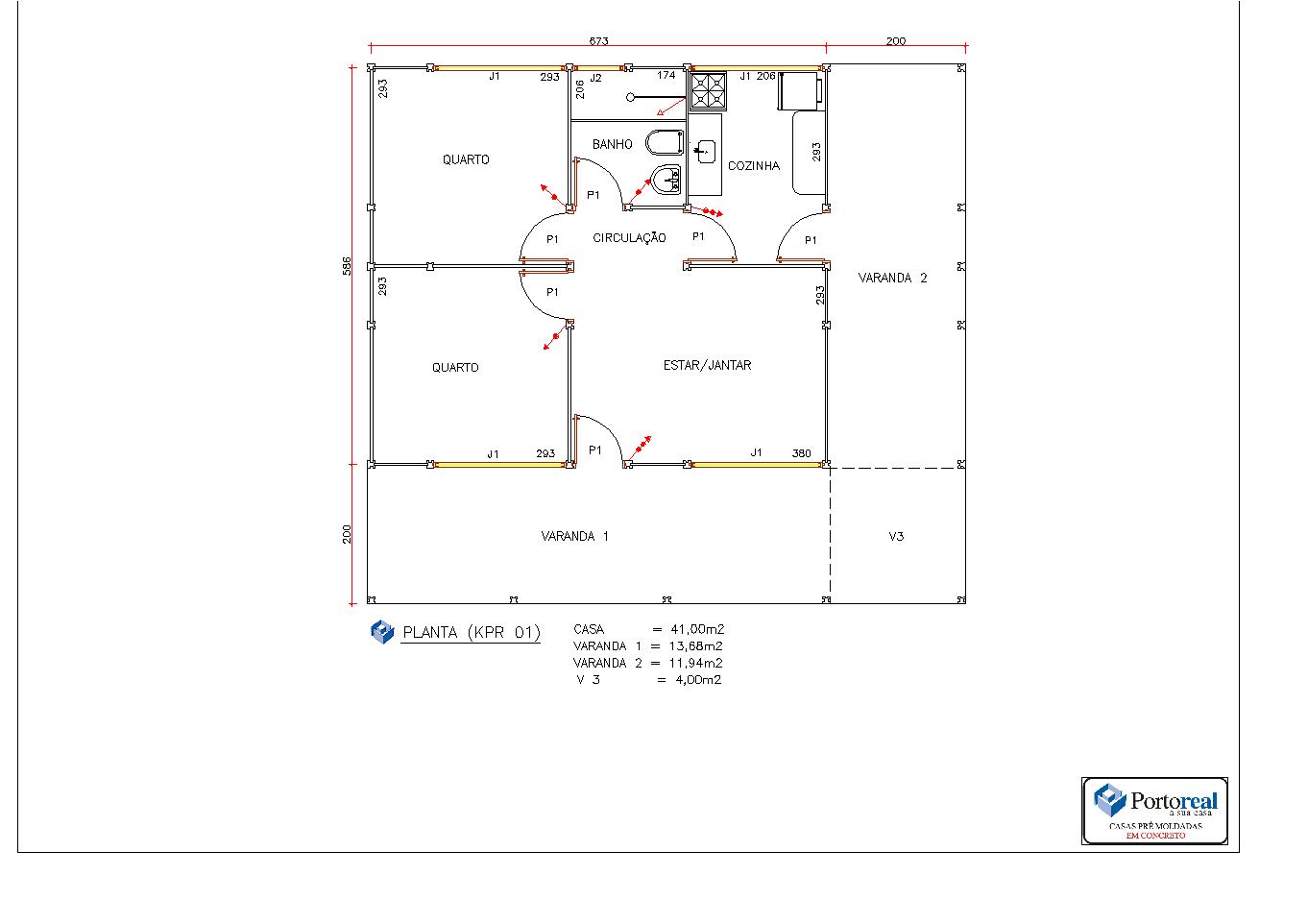 Projeto de Casas Pré-Moldada em Concreto